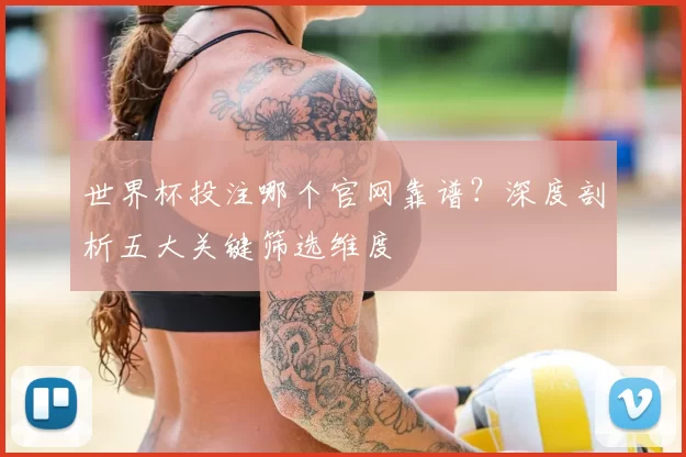 世界杯投注哪个官网靠谱？深度剖析五大关键筛选维度